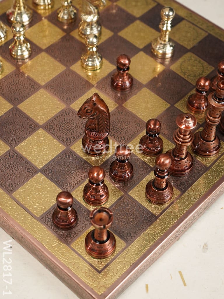 Brass Finish Chess Board - 10X10 Wl2817 Utility