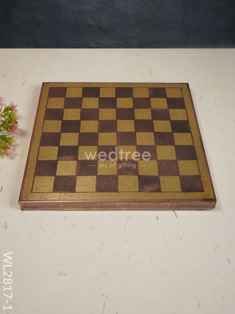 Brass Finish Chess Board - 10X10 Wl2817 Utility