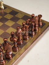 Brass Finish Chess Board - 10X10 Wl2817 Utility