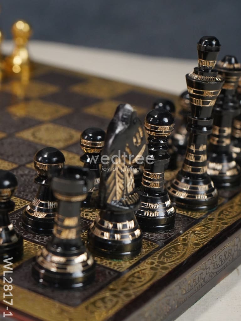 Brass Finish Chess Board - 10X10 Wl2817 Utility