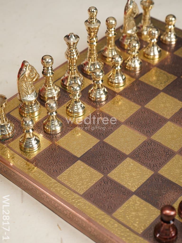 Brass Finish Chess Board - 10X10 Wl2817 Utility