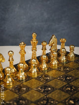 Brass Finish Chess Board - 10X10 Wl2817 Utility