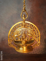 Brass Gajalakshmi Hanging Diya - Wl0898