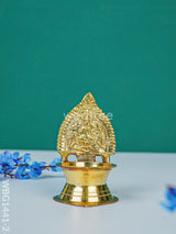 Brass Gajalakshmi Kamakshi Diya - Wbg1441 3 Inch Rg