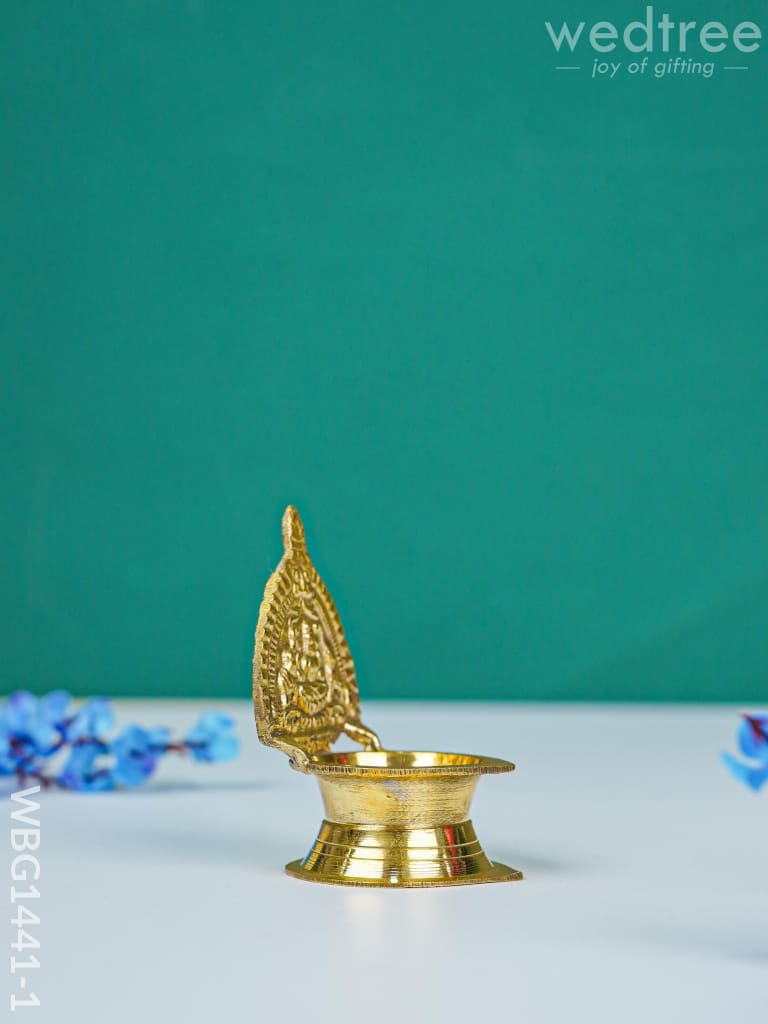 Brass Gajalakshmi Kamakshi Diya - Wbg1441 Rg