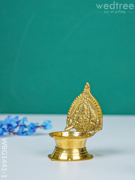 Brass Gajalakshmi Kamakshi Diya - Wbg1441 Rg