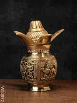 Brass Ganesh-Lakshmi Kalash - Wl0892 Utility