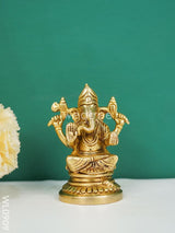 Brass Ganesh-Lakshmi-Saraswathi Idols - Wl0909 Figurines