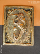 Brass Ganesha Plate Wall Hanging - Wl3935