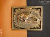 Brass Ganesha Plate Wall Hanging - Wl3935