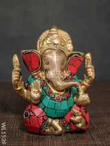 Brass Ganesha Idol - Wl1539 Figurines