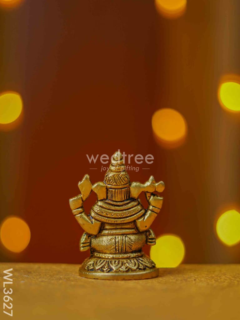 Brass Ganesha Idol - Wl3627 Figurines