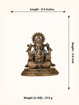 Brass Ganesha Idol - Wl4286 Figurines