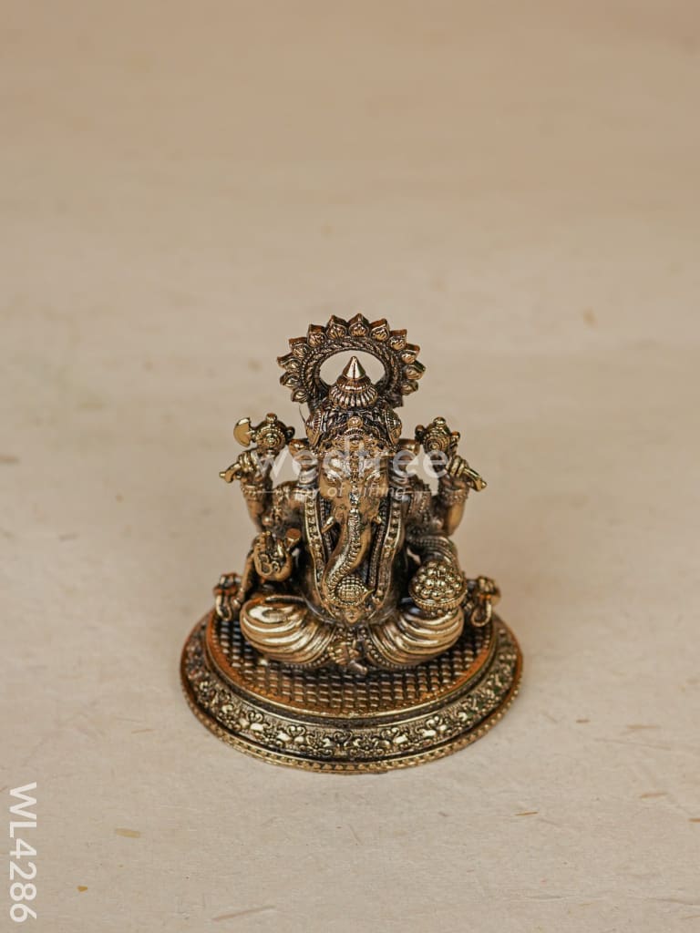 Brass Antique Ganesha Idol - Wl4286 Figurines