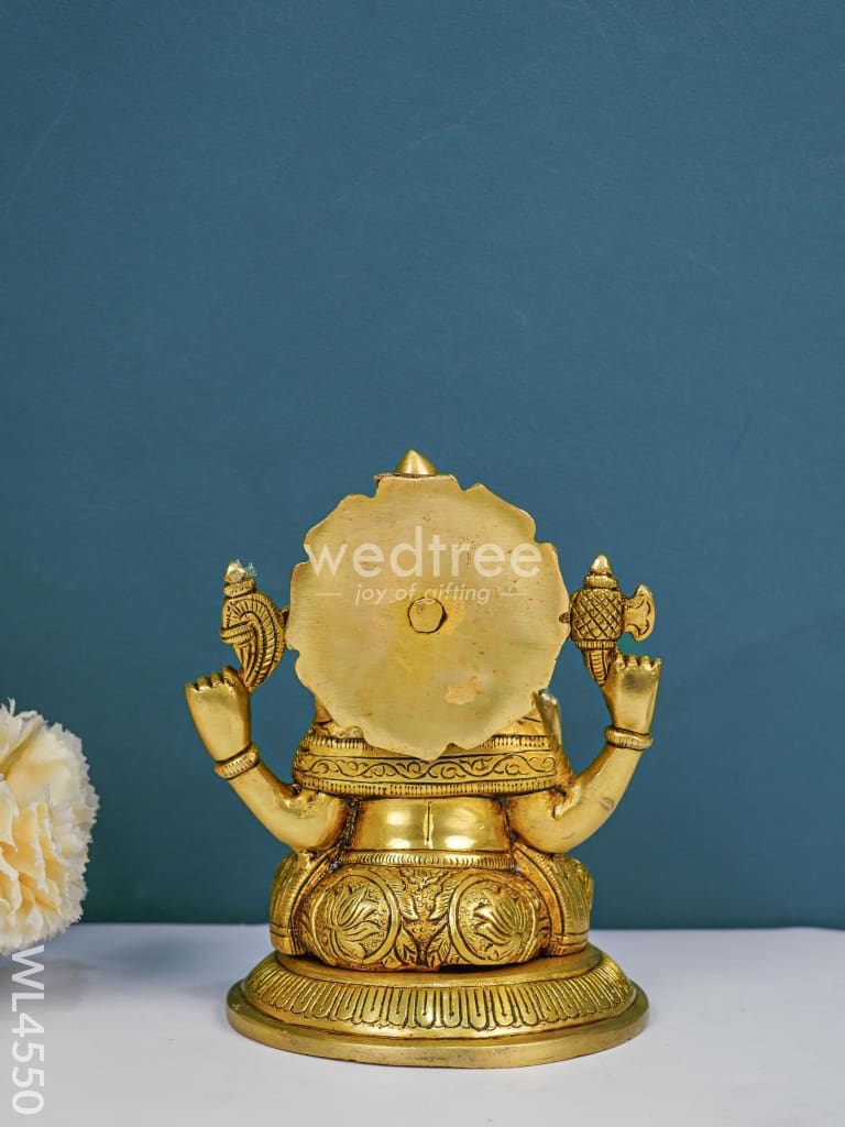 Brass Ganesha Idol - Wl4550 Figurines