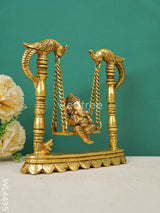 Brass Ganesha Jhoola With Annapakshi - Wl4495 Figurines