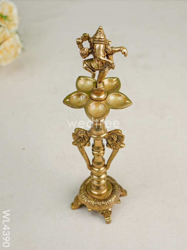 Brass Ganesha Kuthu Vilaku - Wl4390 Diya