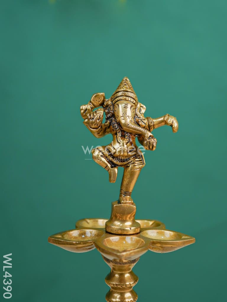 Brass Ganesha Kuthu Vilaku - Wl4390 Diya