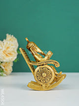 Brass Sitting Ganesha With Book - Wl4504 Figurines