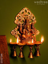 Brass Ganesha Wall Hanging - Wl0555 Diya