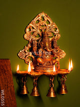 Brass Ganesha Wall Hanging - Wl0555 Diya