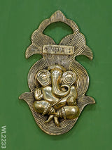 Brass Ganesha Wall Hanging - Wl2233 Figurines