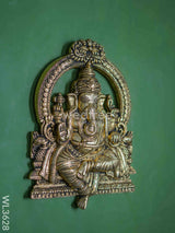 Brass Ganesha Wall Hanging - Wl3628 Figurines