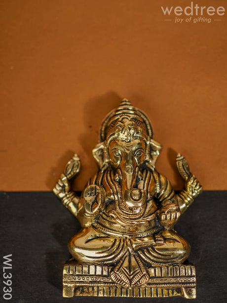 Brass Ganesha Wall Hanging - Wl3930