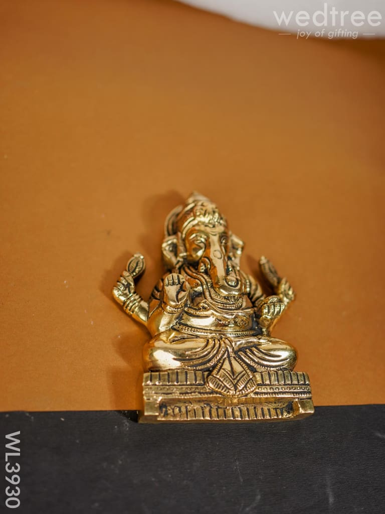 Brass Ganesha Wall Hanging - Wl3930