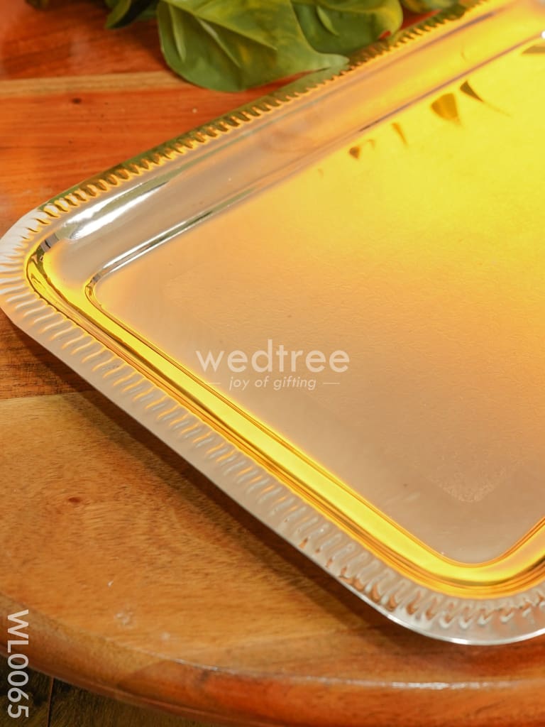 Brass Glass Set With Tray - Wl0065 Utility