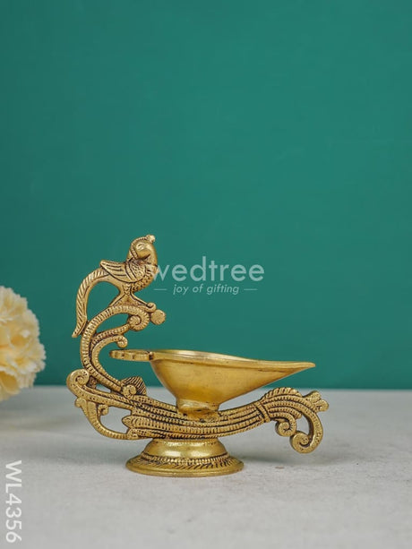 Brass Handle Diya - Wl4356