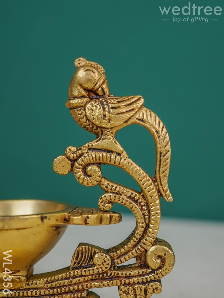 Brass Handle Diya - Wl4356