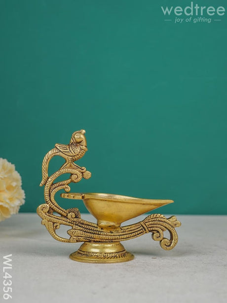 Brass Handle Diya - Wl4356