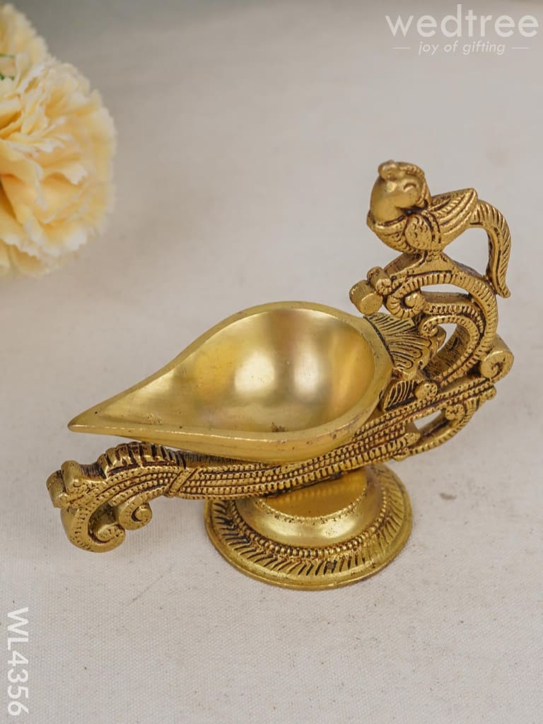 Brass Handle Diya - Wl4356