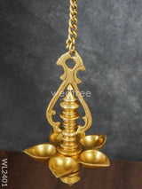 Brass Hanging 5 Face Diya - Wl2401