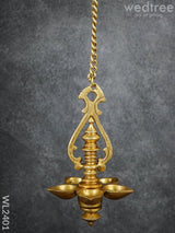 Brass Hanging 5 Face Diya - Wl2401