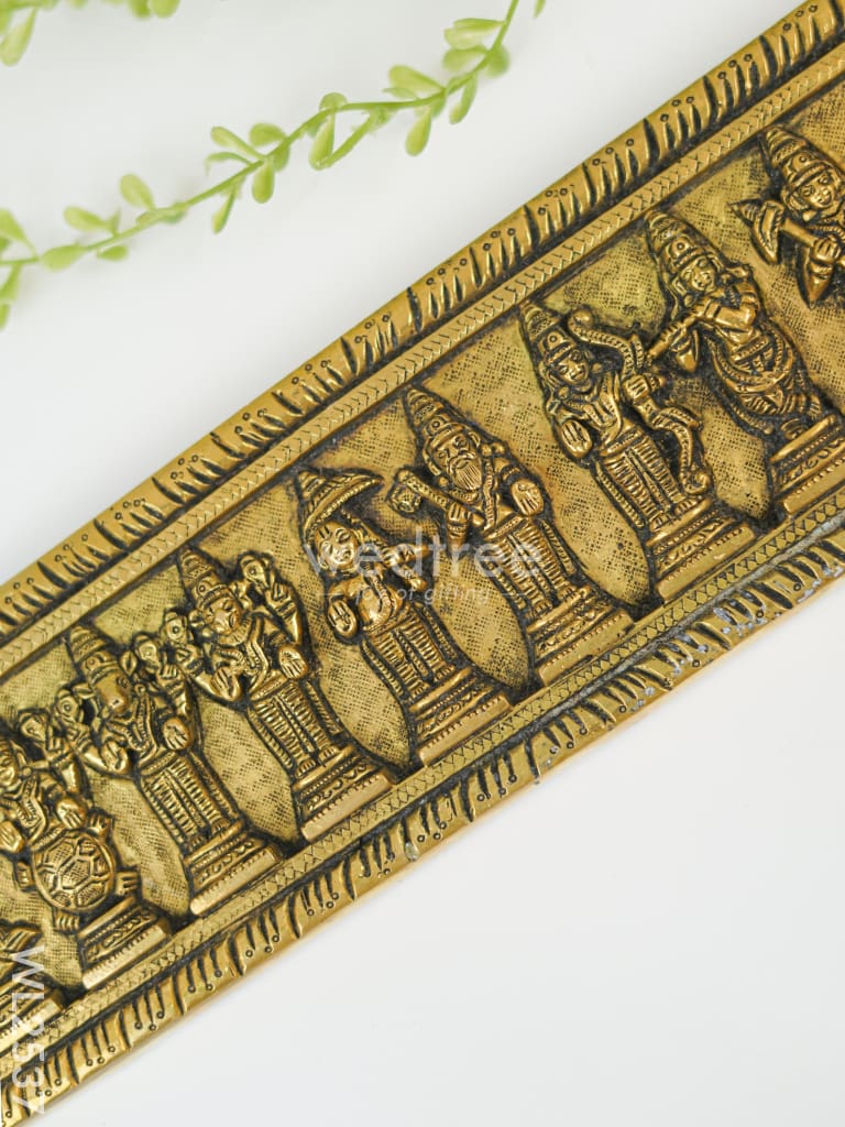 Brass Hanging Dasavathar Frame - Wl2537 Wall