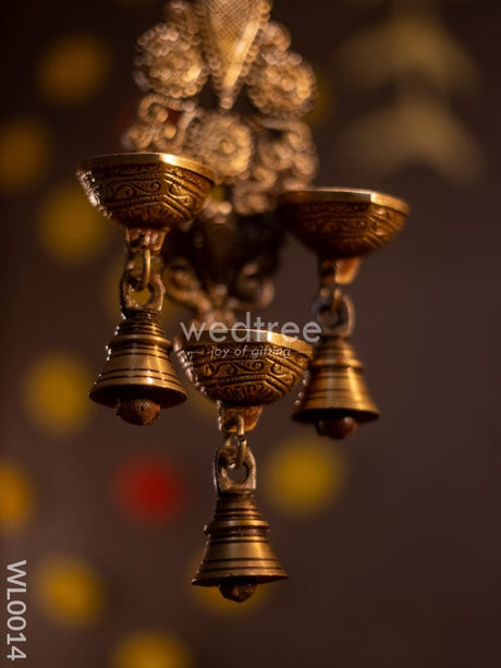 Brass Hanging Diya - Wl0014