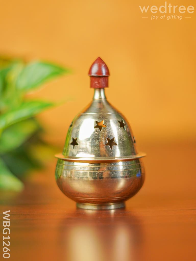 Brass Jali Akhand Diya - 4 Inch Wbg1260