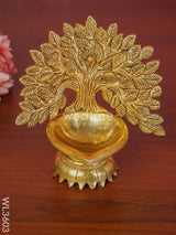 Brass Kalpavriksha Tree Diya With Base - Wl3603