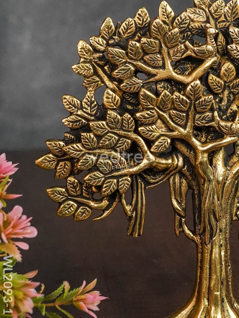 Brass Kalpavriksha Tree With Root - Wl2093 Figurines