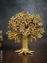 Brass Kalpavriksha Tree With Roots - Wl2552 Figurines