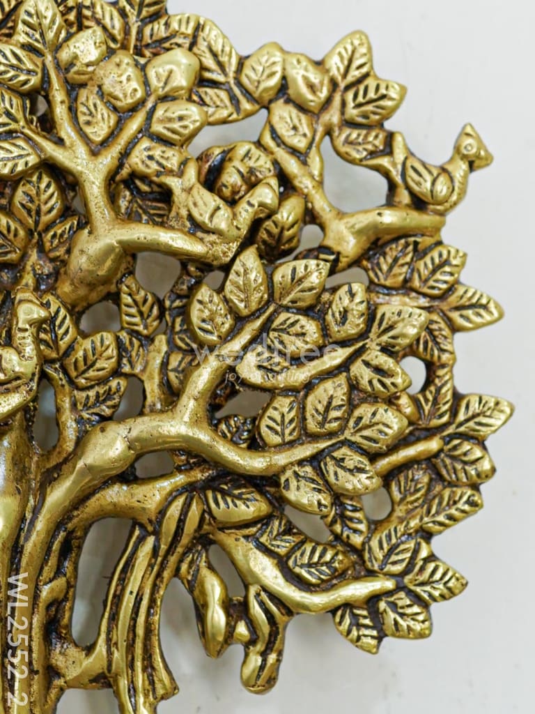 Brass Kalpavriksha Tree With Roots - Wl2552 Decor