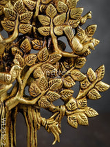 Brass Kalpavriksha Tree With Roots - Wl2552 Figurines