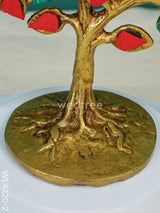 Brass Kalpavriksha Tree With Tile Work - Wl4220 Figurines