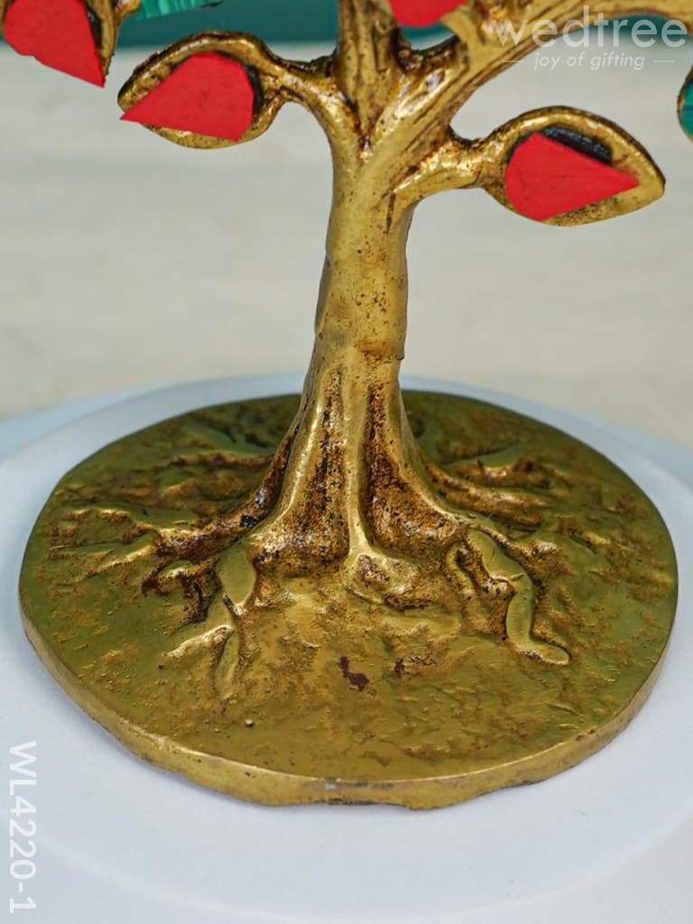 Brass Kalpavriksha Tree With Tile Work - Wl4220 Figurines