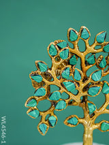 Brass Kalpavriksha Tree With Tile Work - Wl4546 Decor