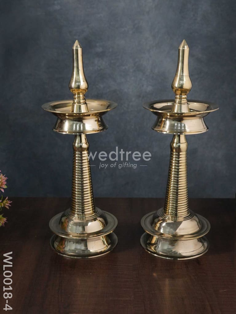 Brass Kerala Diya - Wl0018 14 Inches