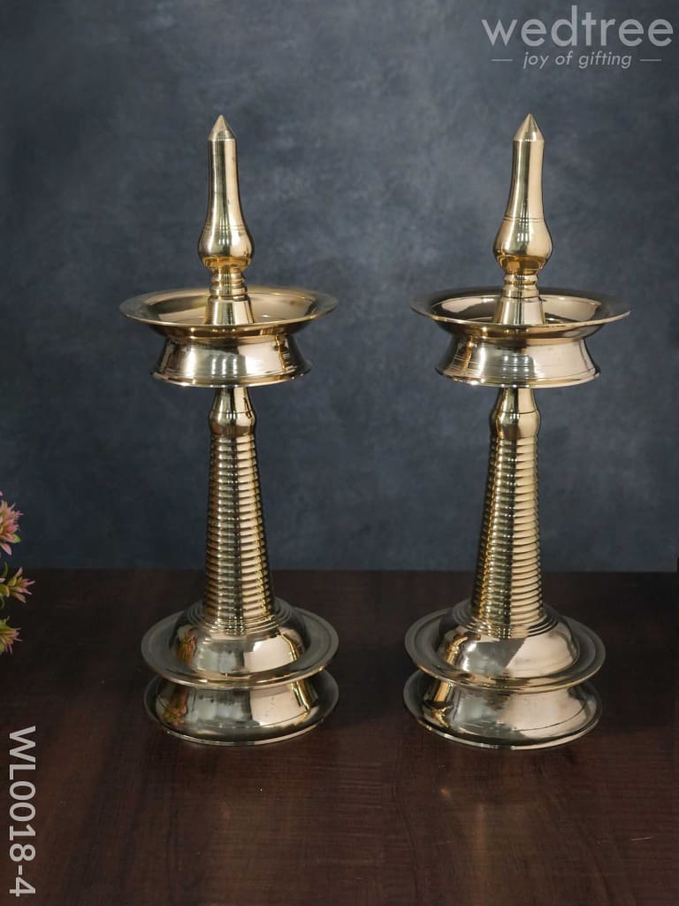 Brass Kerala Diya - Wl0018 14 Inches