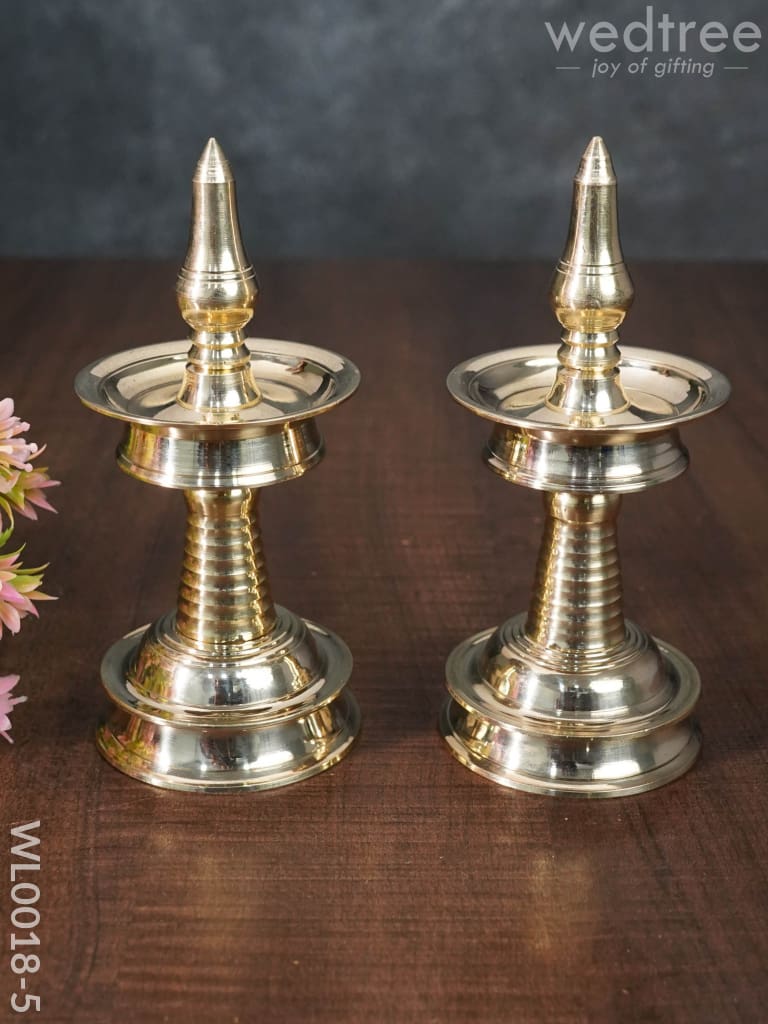 Brass Kerala Diya - Wl0018 5 Inches